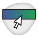 Digital Ads Icon - cursor clicking on online ad button