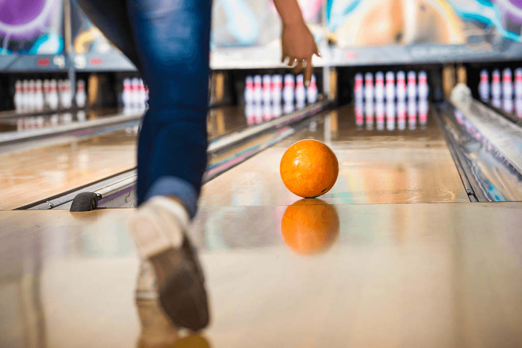 Person bowling